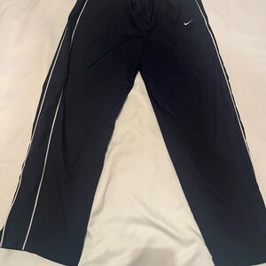 Nike Navy Track Pants with White Accents